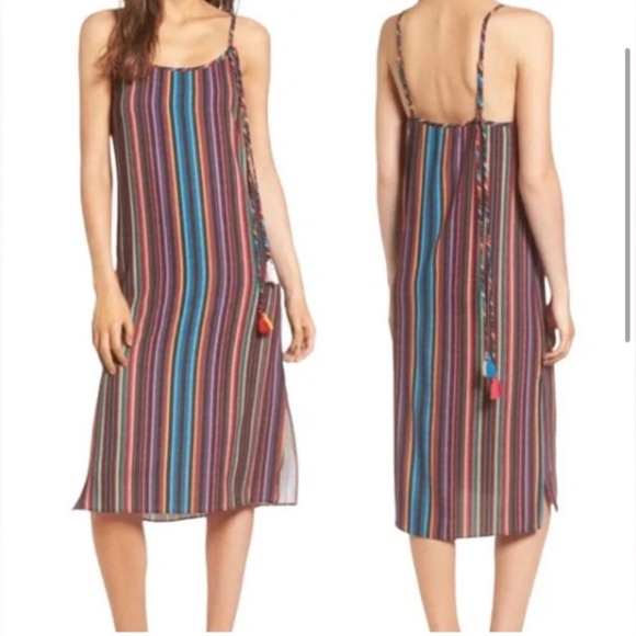 Show Me Your Mumu Multicolor Shiloh Tassel Striped Women's Dress - Picture 3 of 6